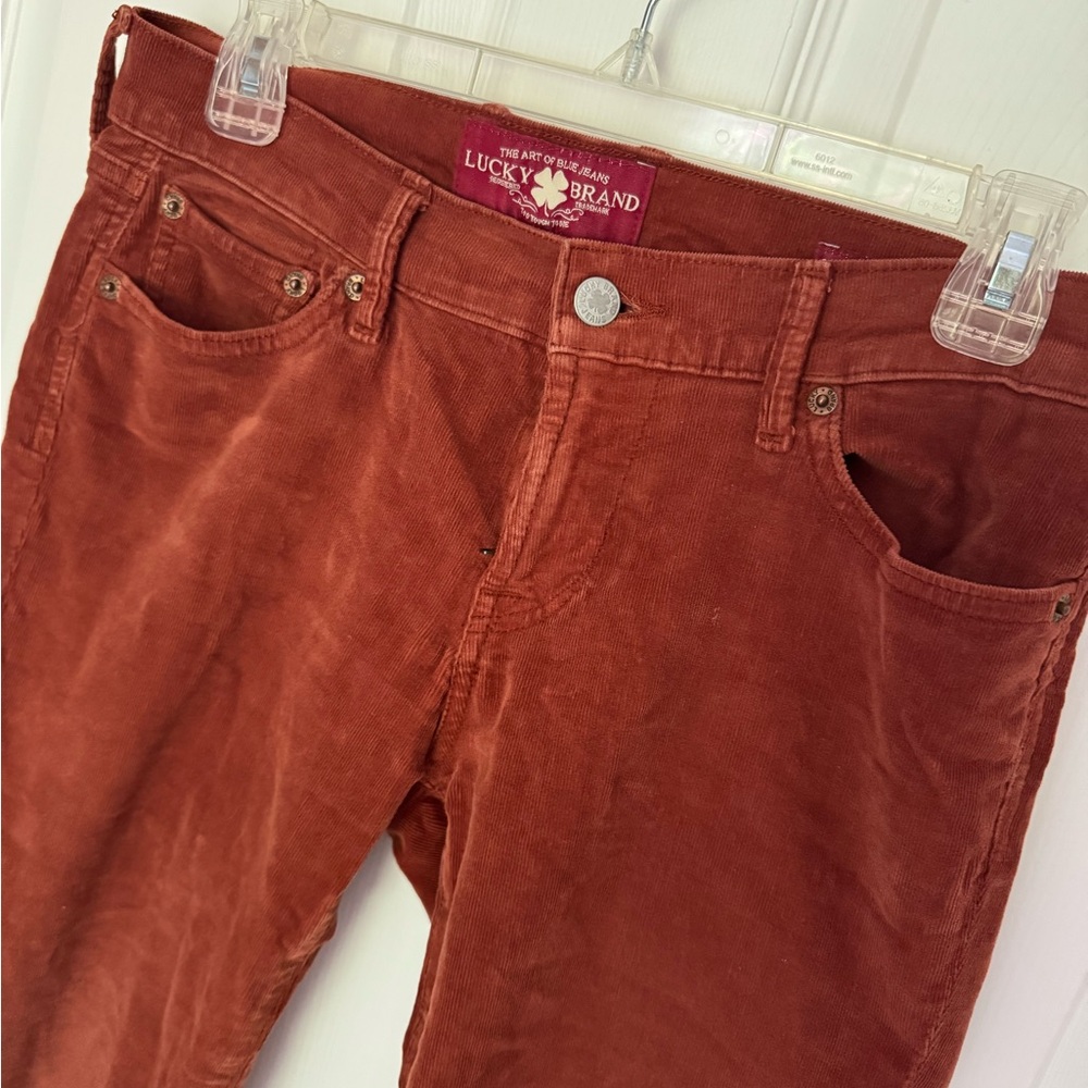 Lucky Brand Terracotta Corduroy Trousers